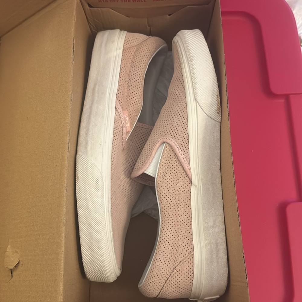 VANS Slip On Sneaker Womens Size 8 Perforated - Picture 4 of 5